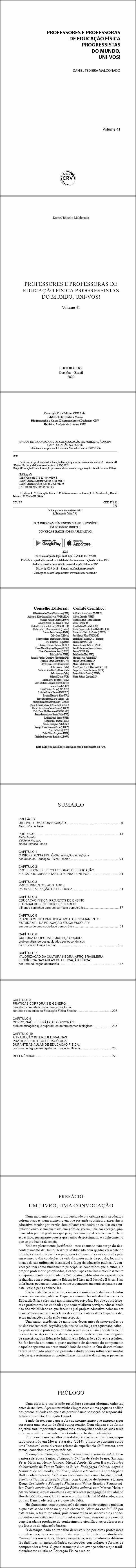 PROFESSORES E PROFESSORAS DE EDUCAÇÃO FÍSICA PROGRESSISTAS DO MUNDO, UNI-VOS! <br> Volume 41